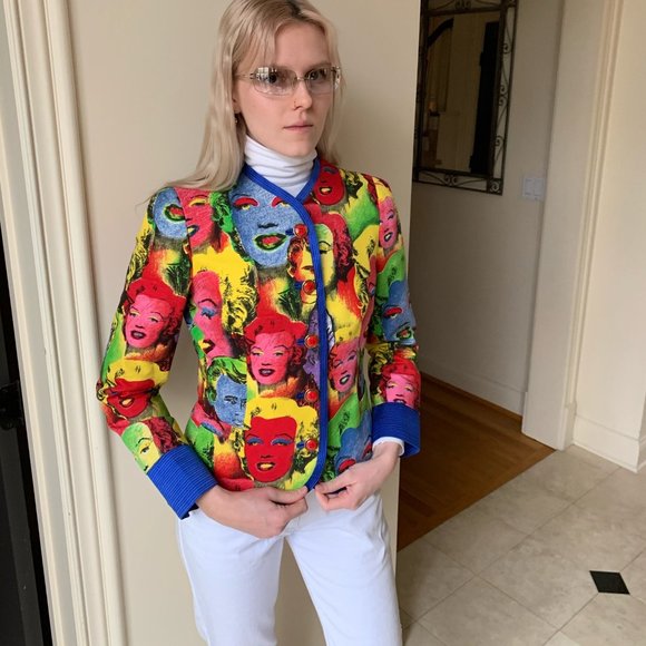 VERSACE 1991 Andy Warhol Marilyn Monroe Suit Set - Picture 6 of 14